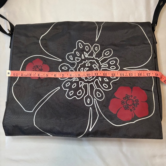 LAUREX‎ Nylon Floral Graphic Laptop / Messenger Bag - Picture 2 of 12